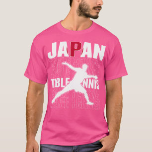 T-shirt Fière chemise de fans de tennis de table du Japon 