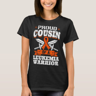 T-shirt Fière Cousin D'Un Guerrier De Leucémie Cuz Sensibi