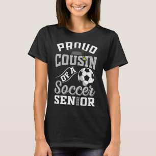 T-shirt Fière cousine d'un senior de football de la promot