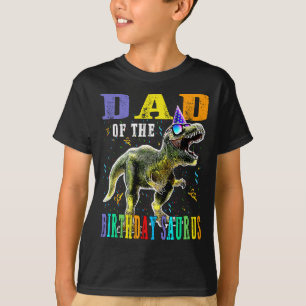 T-shirt Fière DAD De L'Anniversaire Saurus Dinosaur