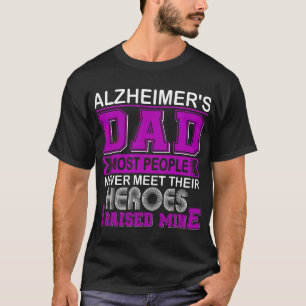 T-shirt Fière d'Alzheimer's Papa J'ai levé la mienne