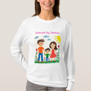 T-shirt Fière de la peinture artistique de votre enfant