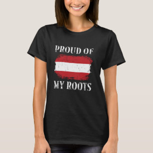 T-shirt Fière De Mes Racines Autrichiennes Drapeau Autrich