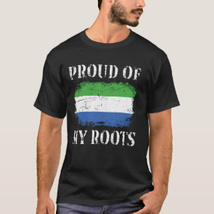 T-shirt Fière De Mes Racines Sierra Léonaises Sierra Léone