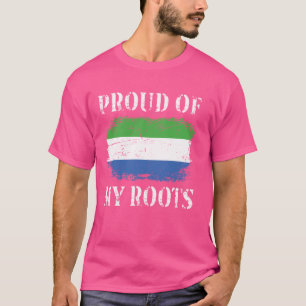 T-shirt Fière De Mes Racines Sierra Léonaises Sierra Léone