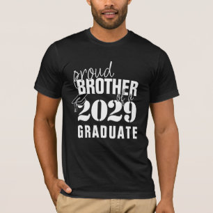 T-shirt Fière de notre diplômé   Frère avec Casquette et a