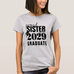 T-shirt Fière de notre diplômé   Soeur avec Casquette et a