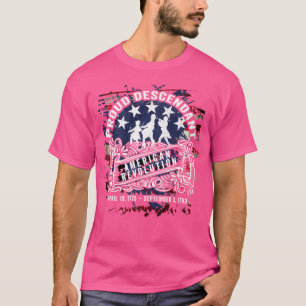 T-shirt Fière Descendance Révolution Américaine Fife Et Ta