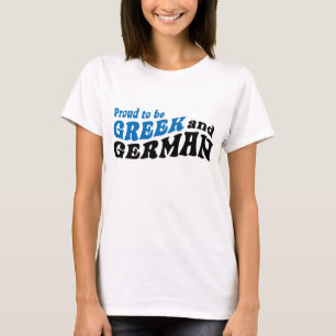 T-shirt Fière d'être grecque et allemande