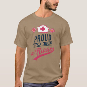 T-shirt Fière d'être infirmière