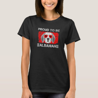 T-shirt Fière d'être un Amoureux des chiens du drapeau alb