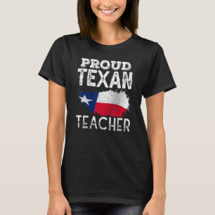T-shirt Fière Enseignante Texane Cute Texas Patriotic Prid