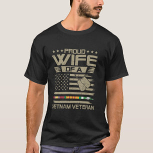 T-shirt Fière Épouse Du Vietnam Vétérinaire Mari Famille M
