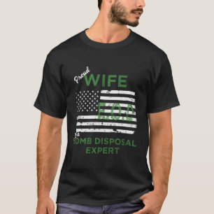 T-shirt Fière Épouse D'Un Capuchon De Femme D'Époque De Bo