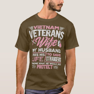 T-shirt Fière Épouse D'Un Vétéran Du Vietnam