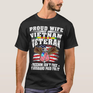 T-shirt Fière épouse d'un vétéran du Vietnam