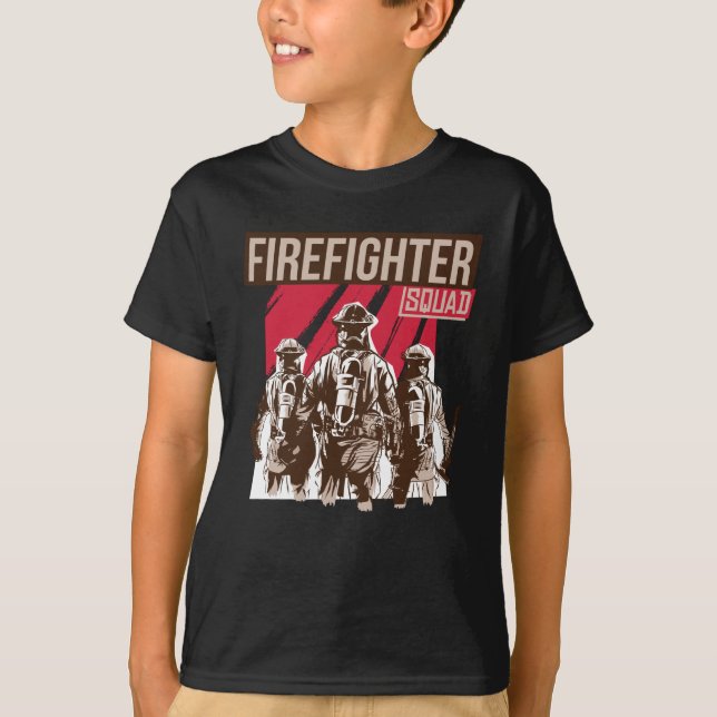 T-shirt Fière escouade de pompiers (Devant)