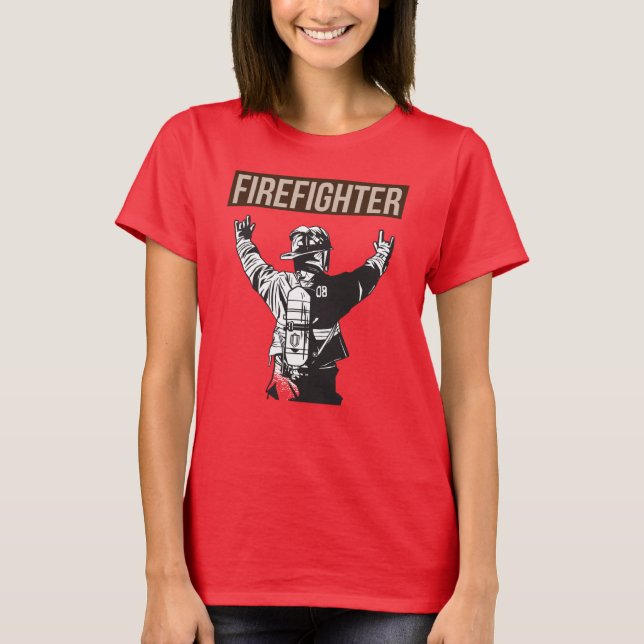 T-shirt Fière escouade de pompiers (Devant)