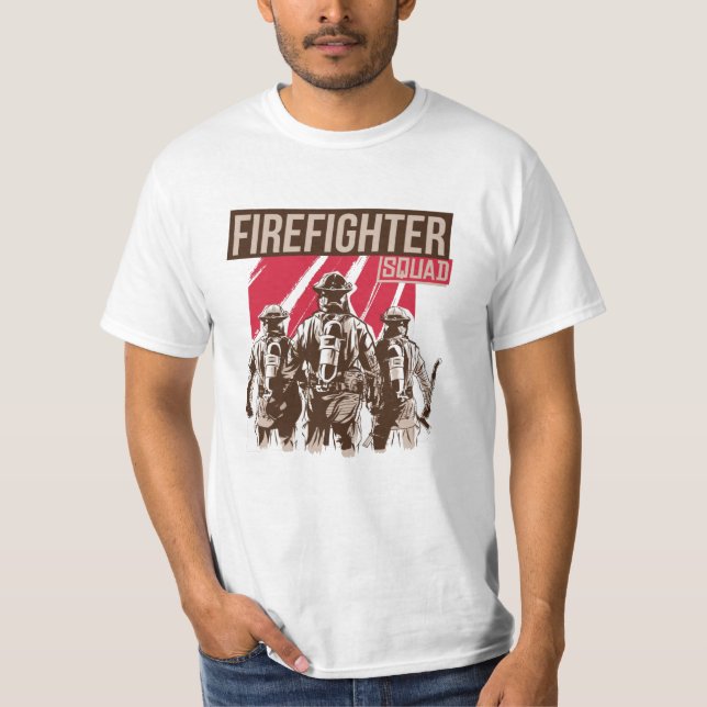 T-shirt Fière escouade de pompiers (Devant)