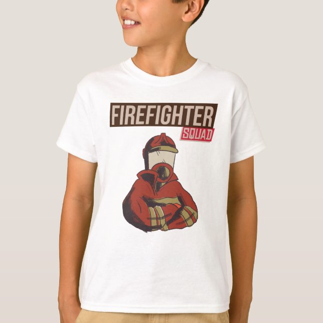 T-shirt Fière escouade de pompiers (Devant)