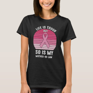 T-shirt Fière famille Cancer du sein guerrière Mère-en-Bel