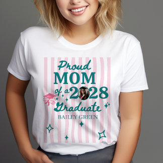 T-shirt Fière Famille Mignonne Élégante Diplôme Personnal