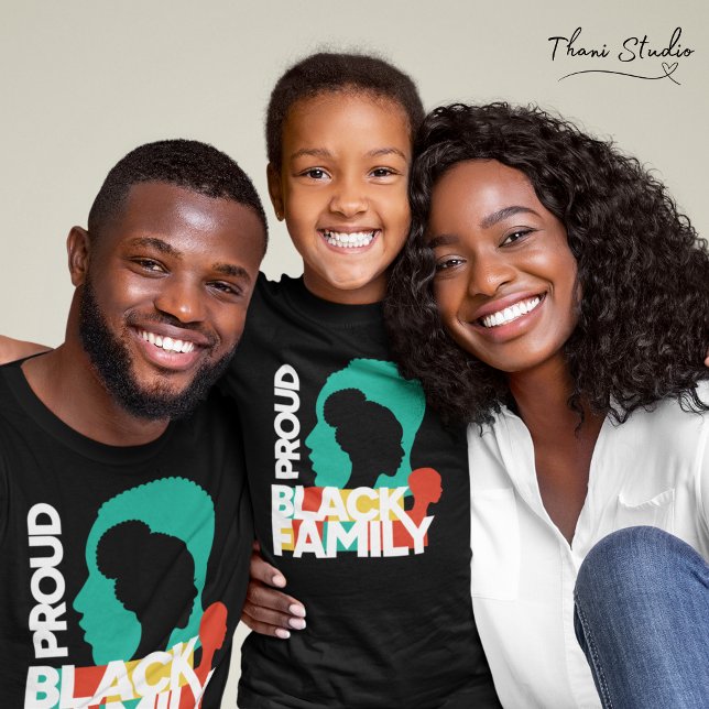 T-shirt Fière Famille noire Mois de l'histoire des Noirs (Créateur téléchargé)