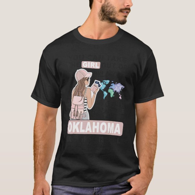 T-shirt Fière fille Cool de l'Oklahoma de l'Oklahoma (Devant)