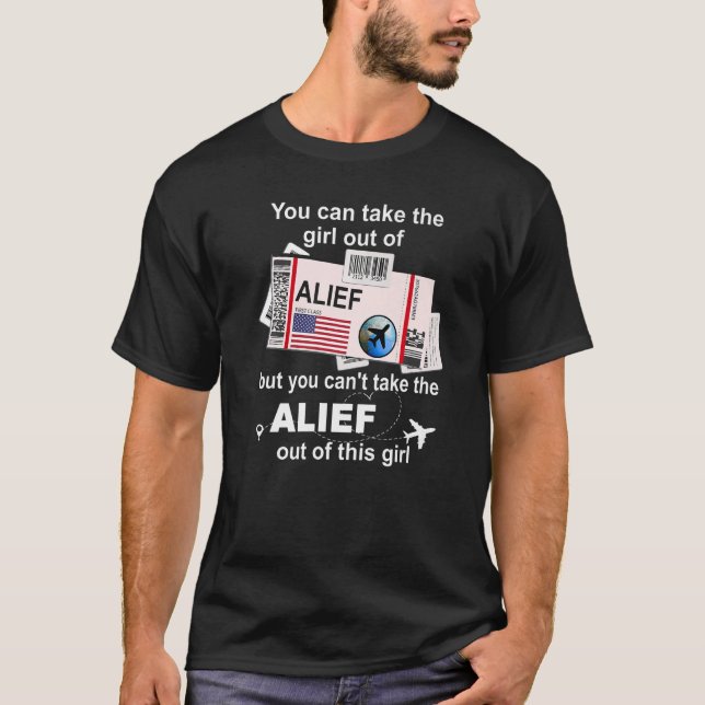 T-shirt Fière Fille Du Billet De Vol Passe D'Embarquement  (Devant)