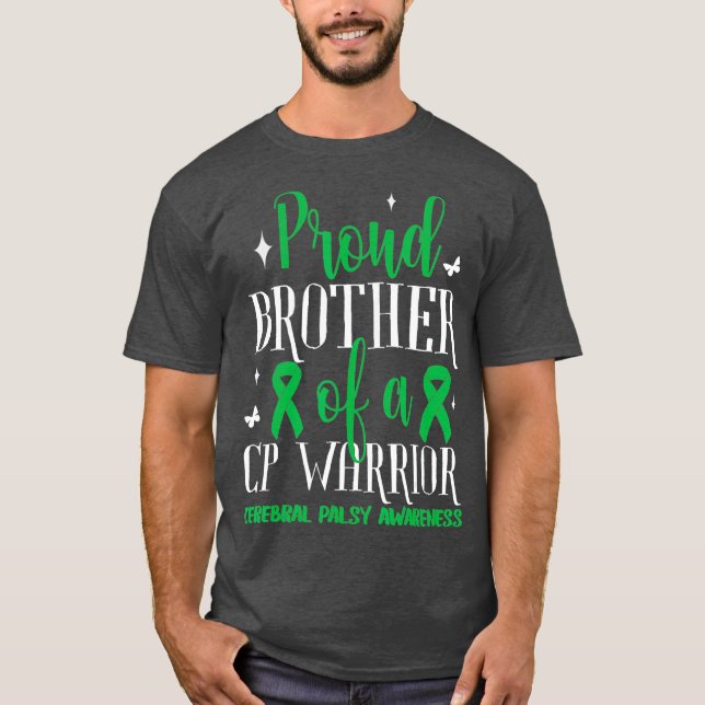 T-shirt Fière Frère Cérébrale Sensibilisation à la paralys (Devant)