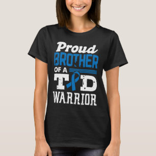 T-shirt Fière Frère D'Un Guerrier Du T1D Sensibilisation A