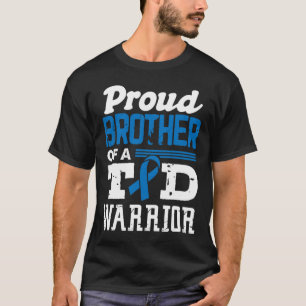 T-shirt Fière Frère D'Un Guerrier Du T1D Sensibilisation A