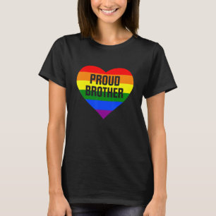 T-shirt Fière Frère Lgbt Pride Soutien familial Fierté Mo
