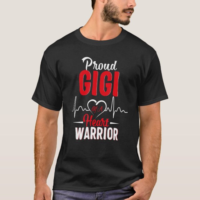 T-shirt Fière Gigi D'Une Sensibilisation À La Chd D'Un Gue (Devant)