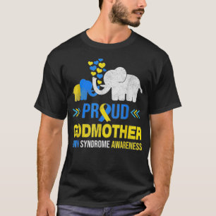 T-shirt Fière Godmère Down Syndrome Sensibilisation Blue Y