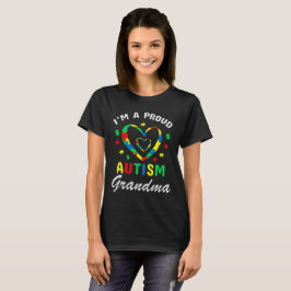 T-shirt Fière grand-mère autiste Sensibilisation à l'autis