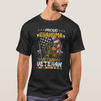 T-shirt Fière Grand-Mère Du Vietnam Vétérinaire Du Drapeau