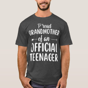 T-shirt Fière grand-mère d'un cadeau officiel adolescent p