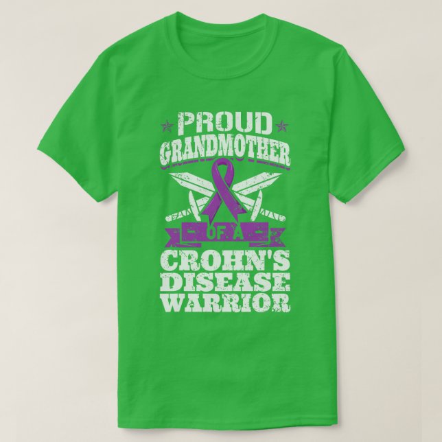 T-shirt Fière Grand-Mère D'Un Guerrier De La Maladie Des C (Design devant)