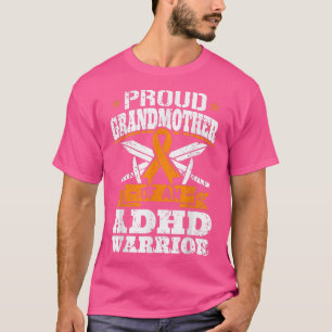 T-shirt Fière Grand-Mère D'Un Guerrier TDAH Orange Award
