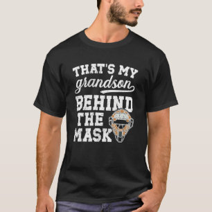 T-shirt Fière grand-mère receveur de baseball Receveur de 