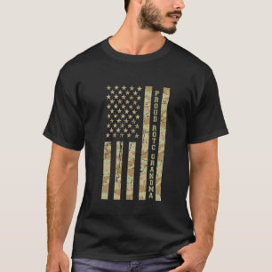 T-shirt Fière grand-mère ROTC Famille militaire Désert Cam