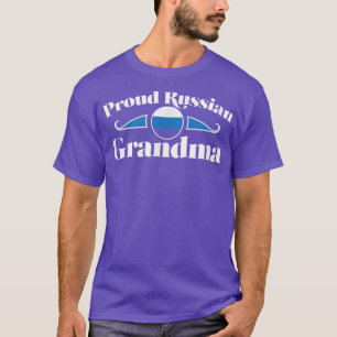 T-shirt Fière grand-mère russe Russie grande fierté