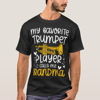 T-shirt Fière grand-mère trompette d'un joueur de trompett
