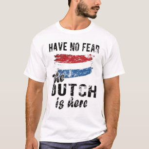 T-shirt Fière Héritage Néerlandais Pays-Bas Racines Dra