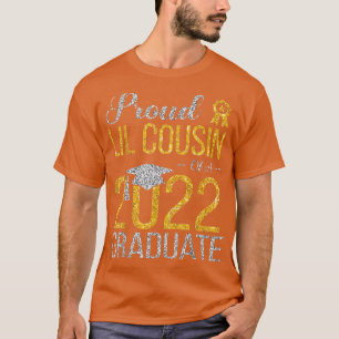 T-shirt Fière Lil Cousin D'Un Diplômé De 2022 Happy Senior