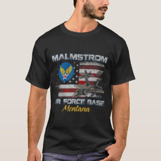 T-shirt Fière Malmstrom Base aérienne de l'AFB Montana MT 