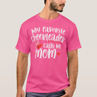 T-shirt Fière Maman Cheerleader Pom-Pom Girl Maman Parent