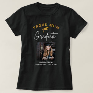 T-shirt Fière maman de la photo de l'étudiant
