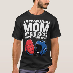 T-shirt Fière maman de Taekwondo Vie de parent d'arts mart